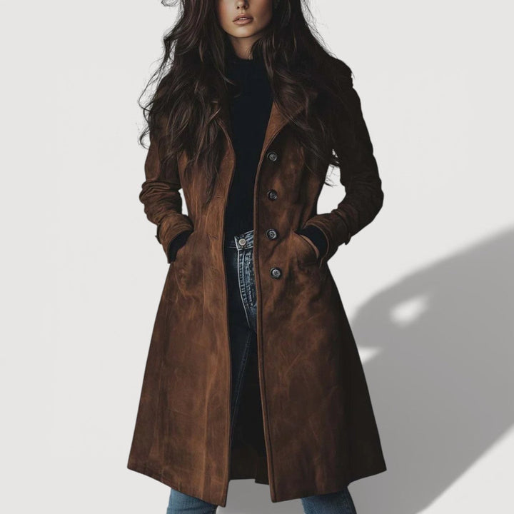 Carmen Suede Trench Coat