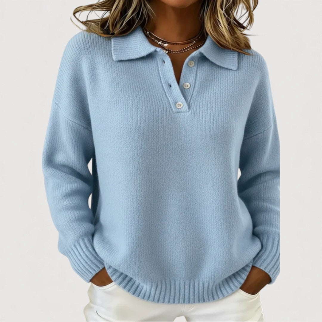 ISABEL – COMFORTABLE COLLARED KNITWEAR