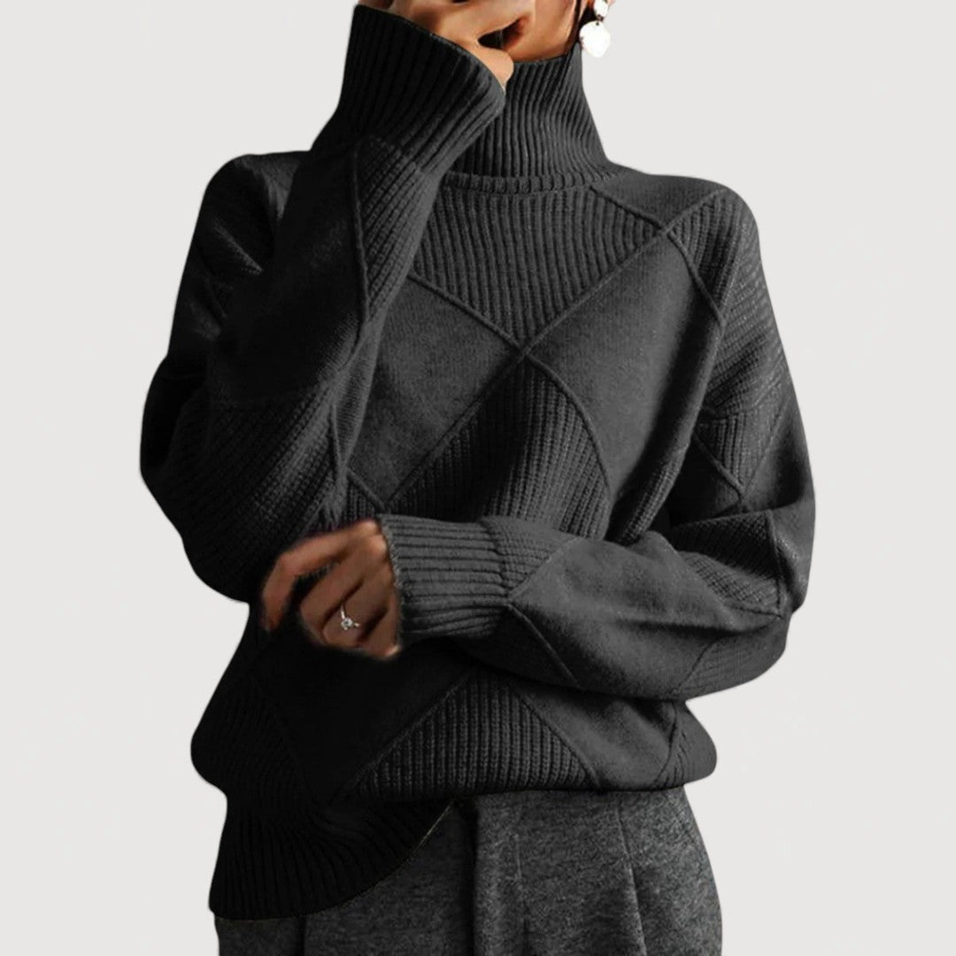Courtney – Turtleneck Knit Sweater