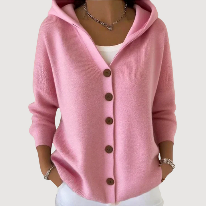 SOPHIA – ADORABLE HOODED CARDIGAN