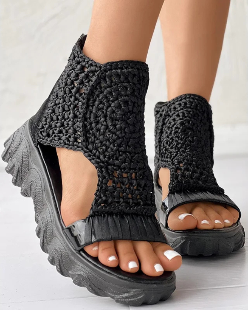 Jennifer Boho Knit Sandals
