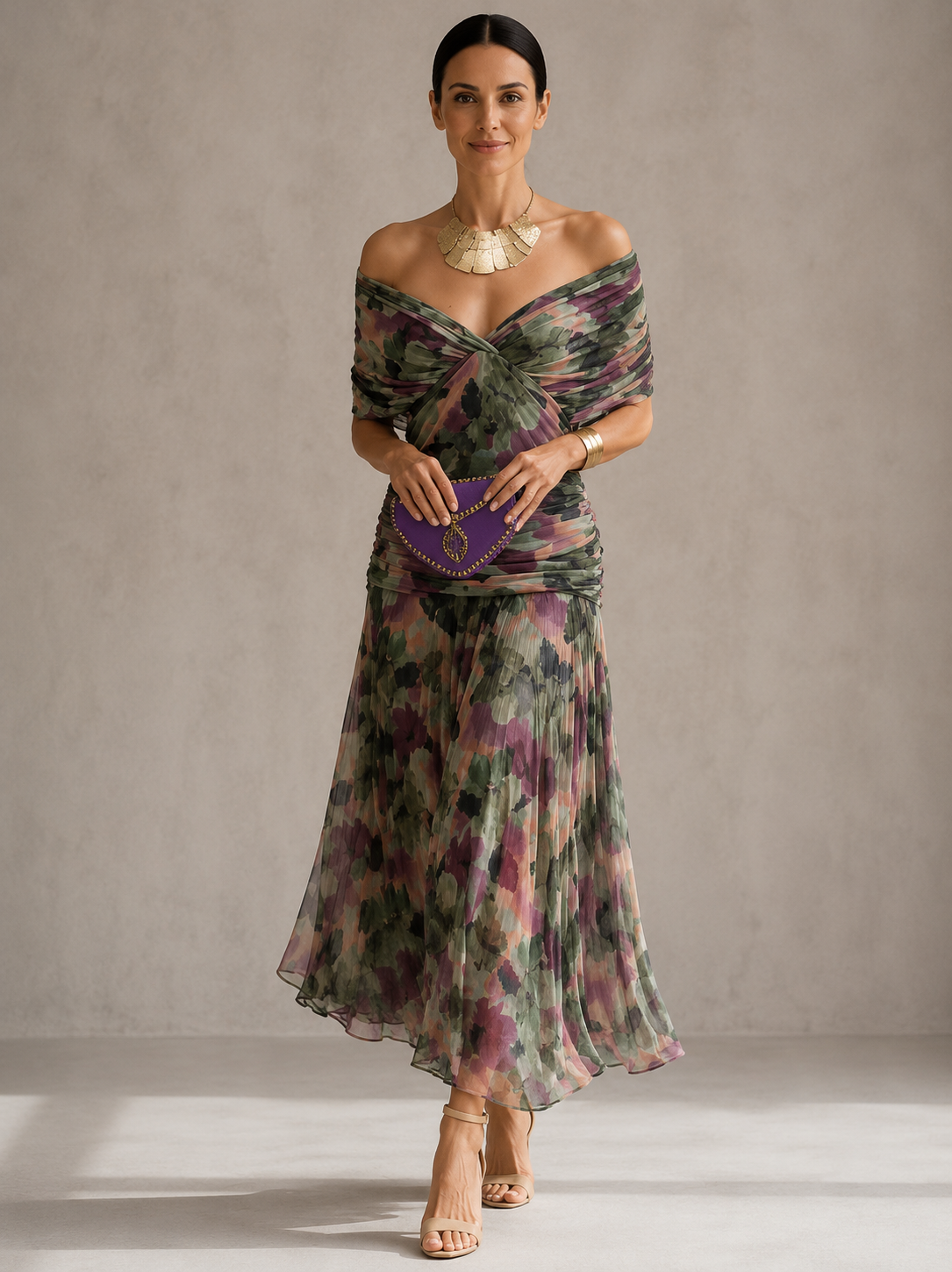Amara | Coral Evening Dress