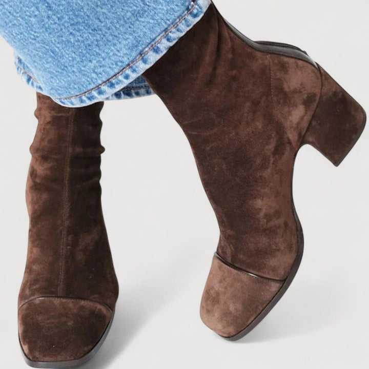 MAURINE – SQUARE TOE HEEL BOOTS