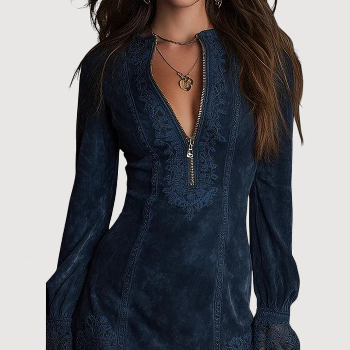 ISALIE – Mini Zip Dress