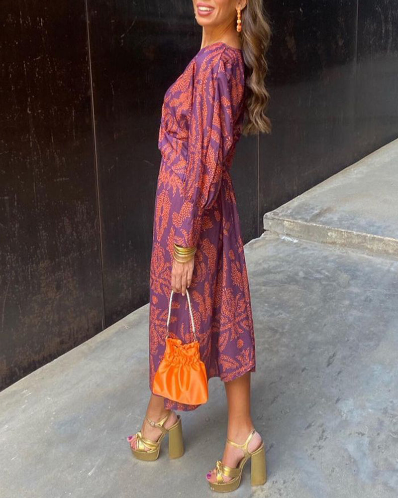 Amara | Midi Dress Floral Elegance