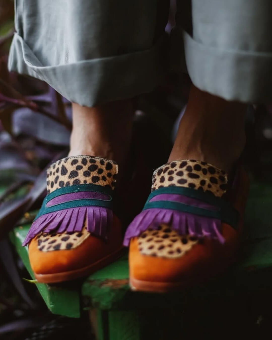 Chiara Glossy-Finish Loafers