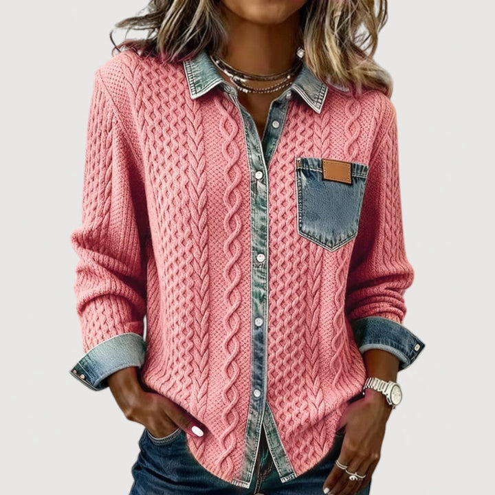 KALIA – Denim-Patterned Shirt