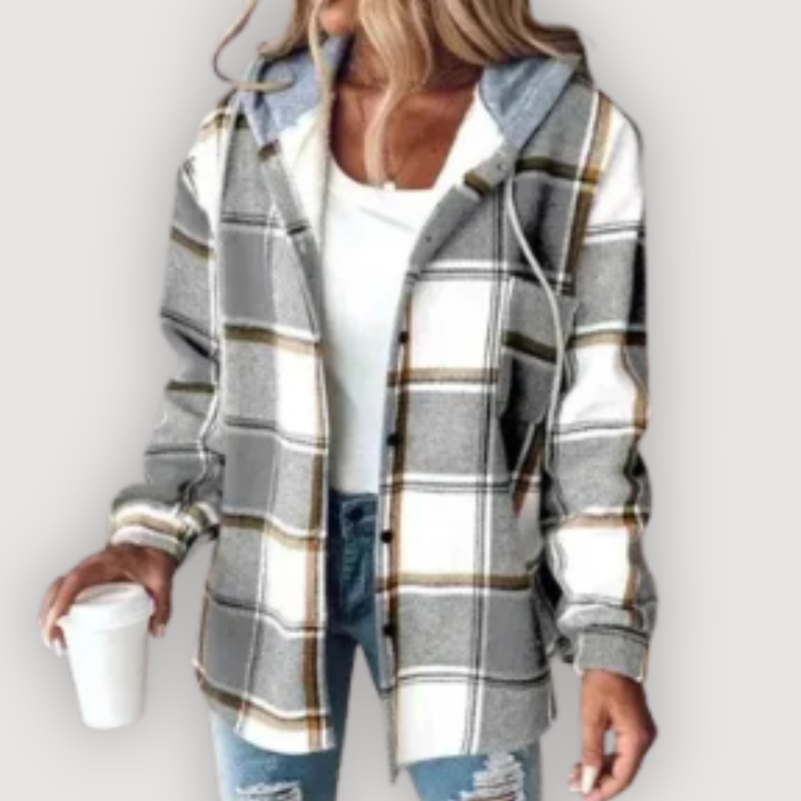 ROWAN – CHECKERED HOODIE JACKET