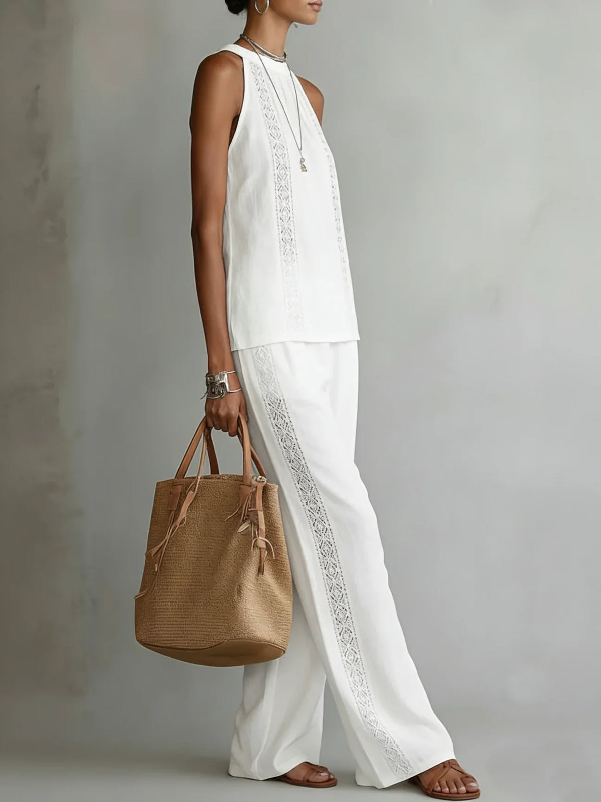 Camilla | Elegant Halter Two-Piece Set