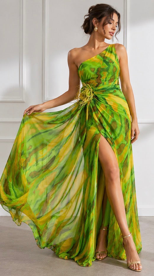 Hayes & Tate™ | Vibrant Draped Dress