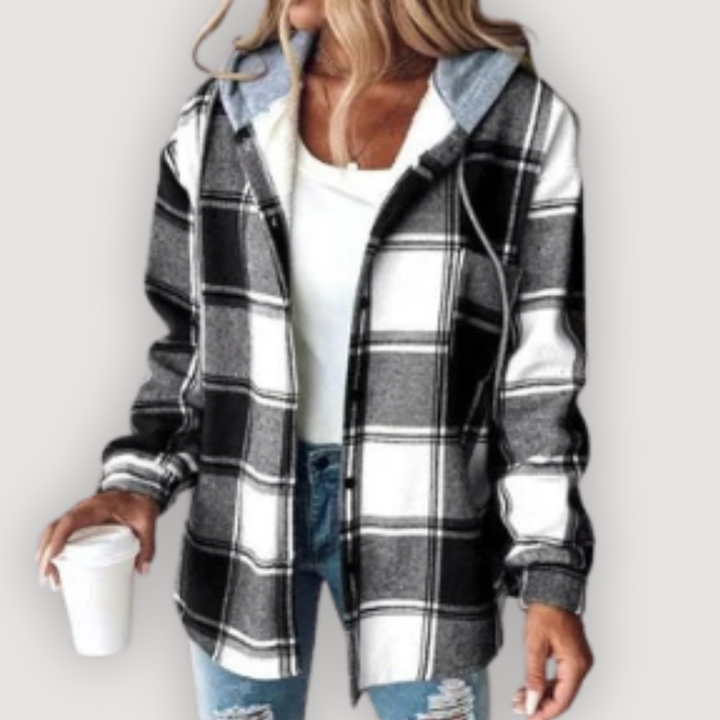 ROWAN – CHECKERED HOODIE JACKET