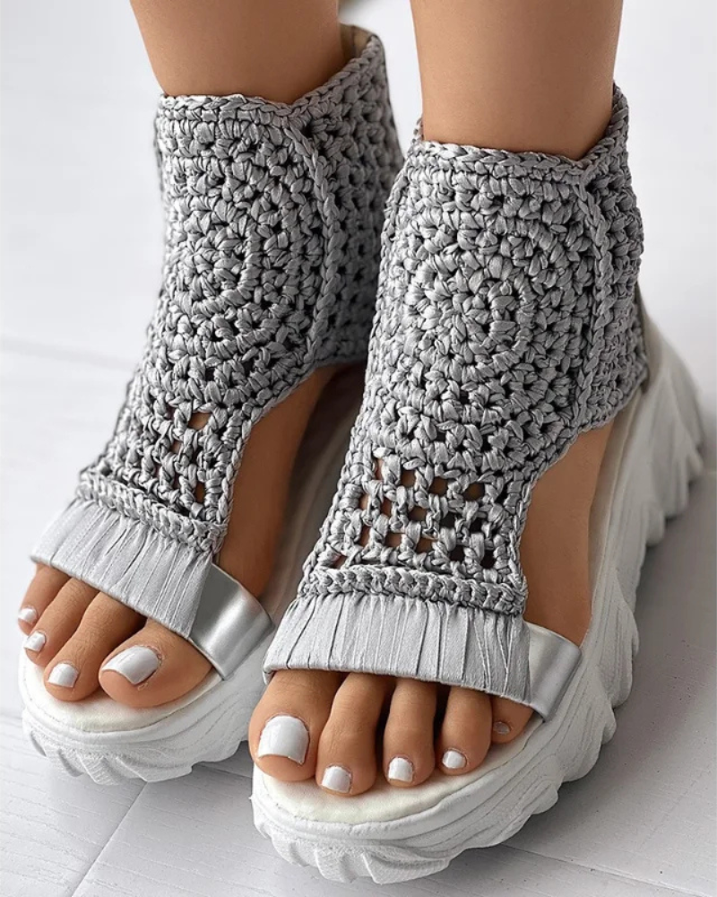 Jennifer Boho Knit Sandals
