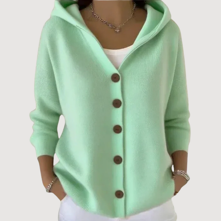 SOPHIA – ADORABLE HOODED CARDIGAN