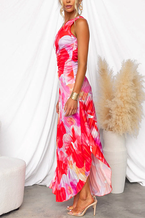 Hayes & Tate™  | Pleated One-Shoulder Dress