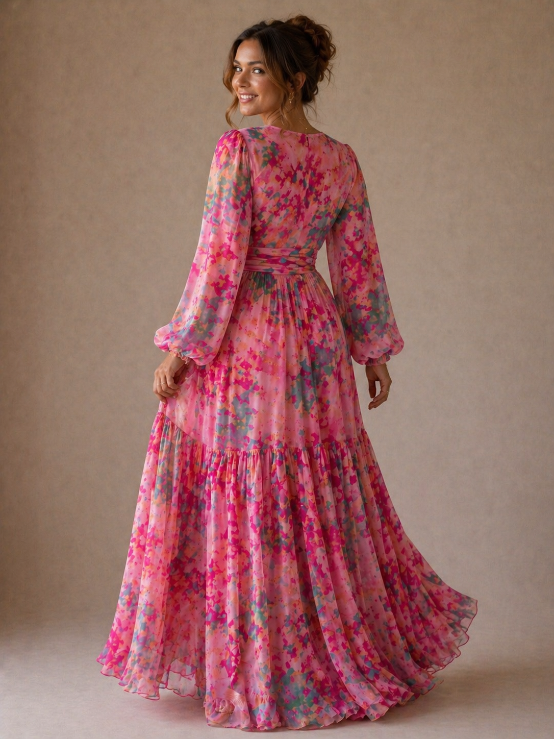 Hayes & Tate™  | Wrap Dress with Floral Print