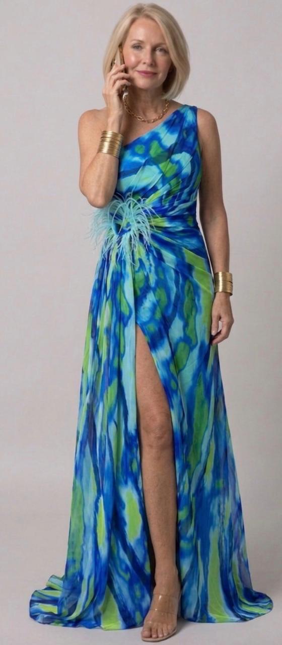 Hayes & Tate™ | Vibrant Draped Dress