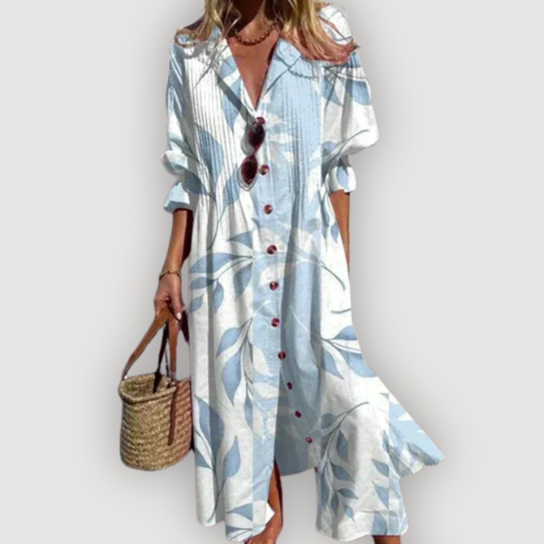 SERENA – FLOWER PRINT MAXI DRESS