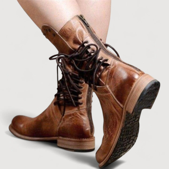 MAREN – WESTERN LACE-UP BOOTIES