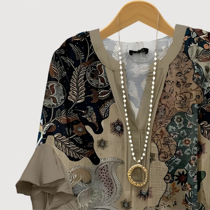 ALIANE – Bohemian Ruffle Top