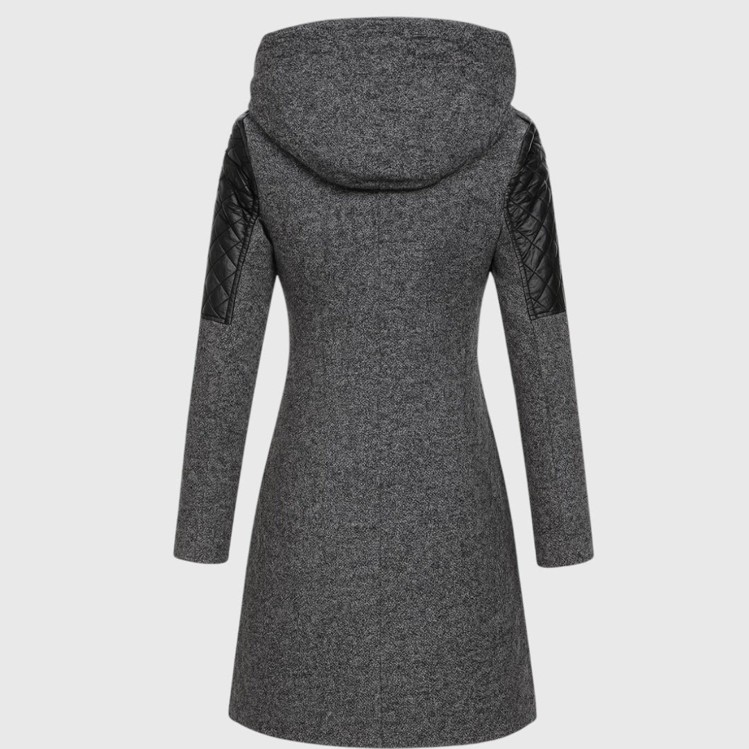 DANICA – QUILTED ZIPPERED COAT