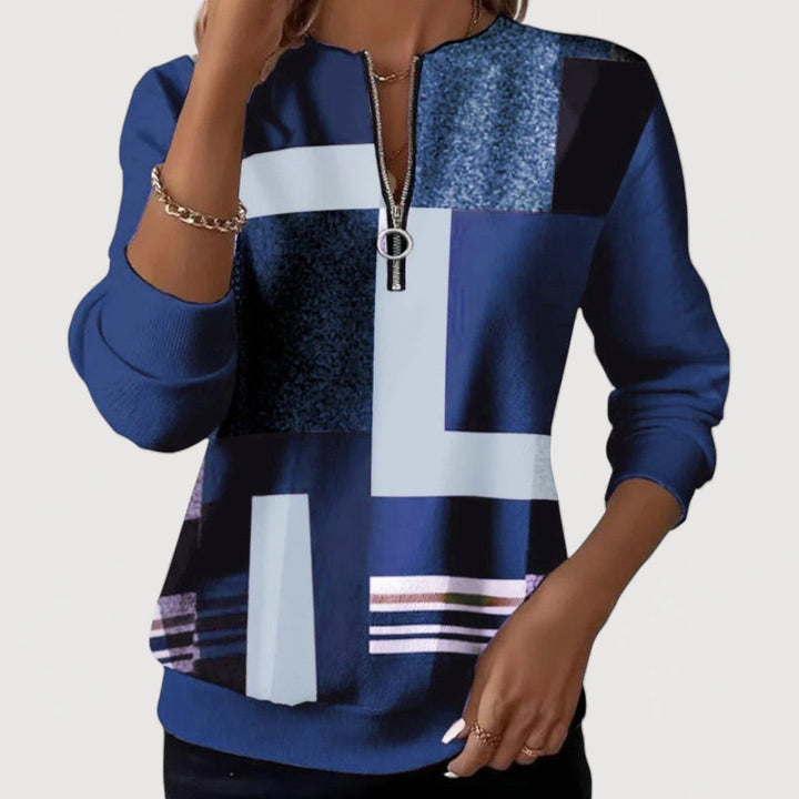 ELISIA – COMFORTABLE ZIP-UP SWEATER