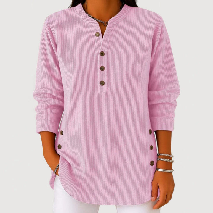 ANIKA – COMFY BUTTON-UP TOP