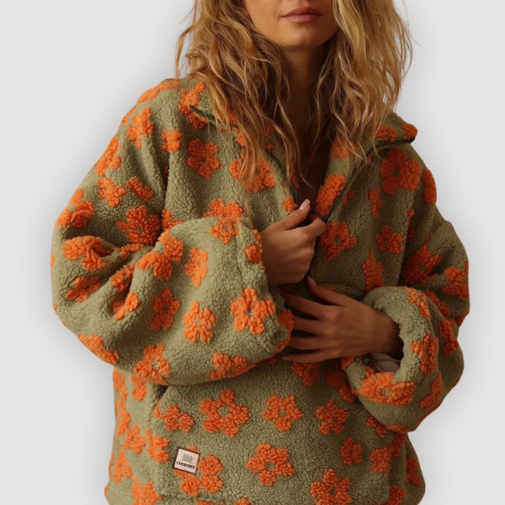 MYLENE – COMFORTABLE FLORAL SWEATER