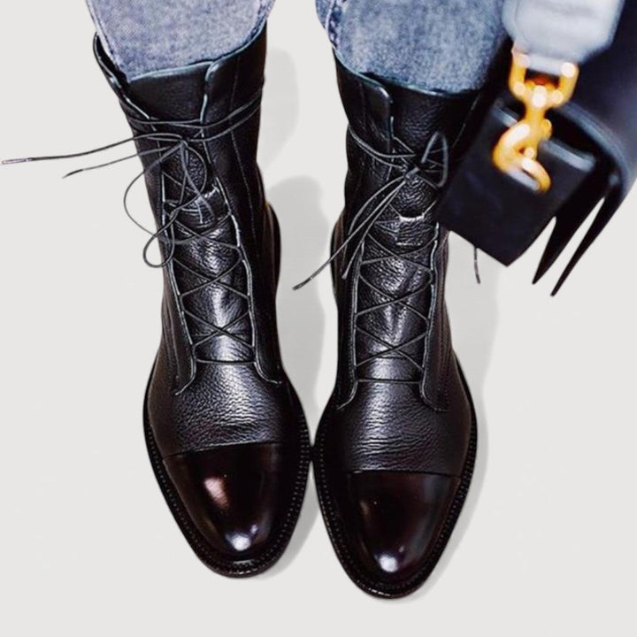 ELAINE – Laced Ankle Boots