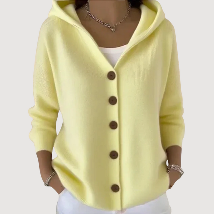SOPHIA – ADORABLE HOODED CARDIGAN