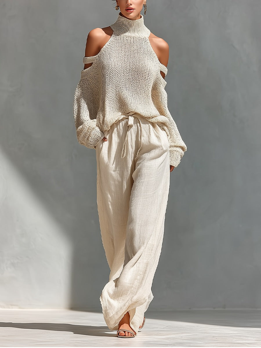Ava | Cold-Shoulder Two-Piece Set