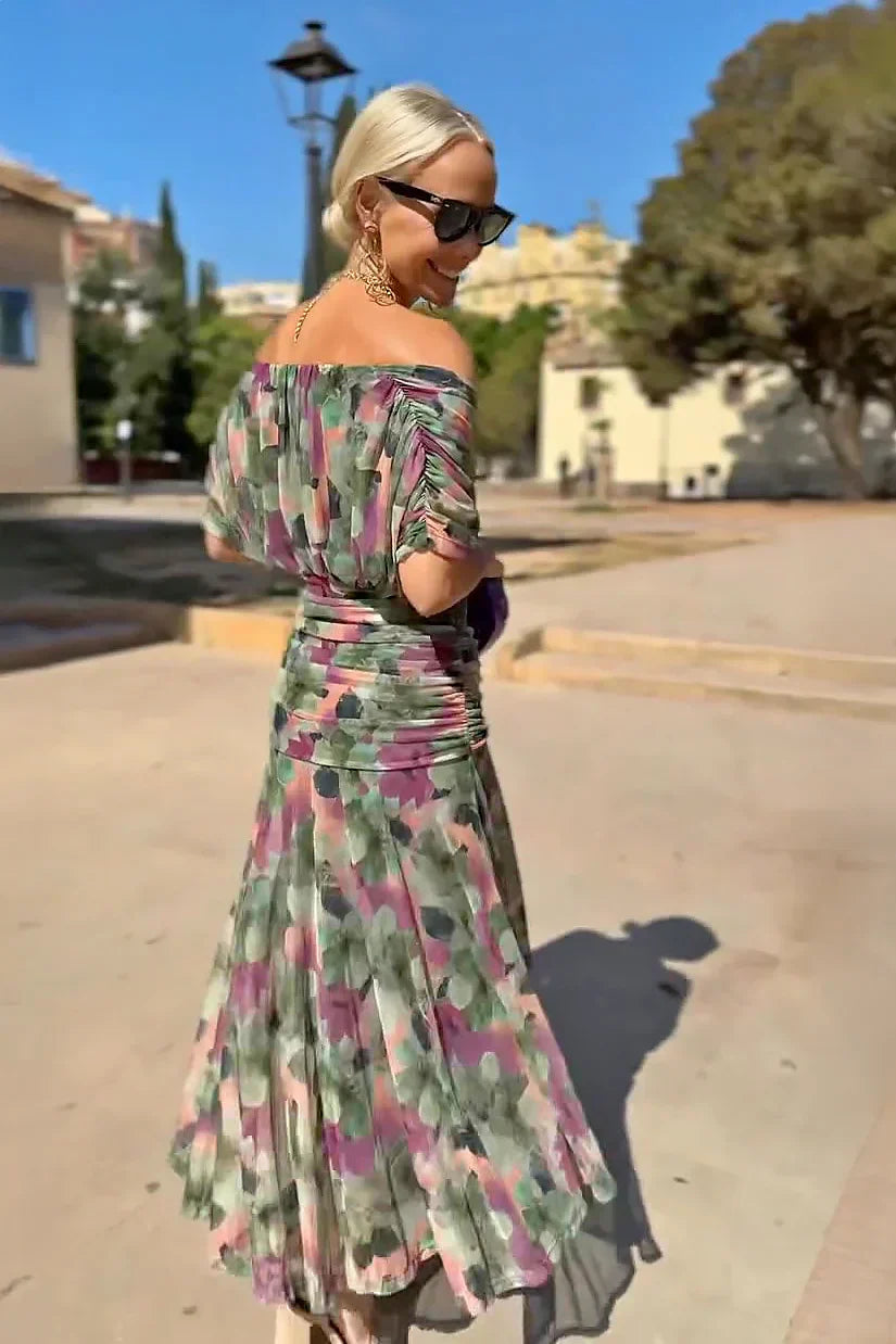 Amara | Coral Evening Dress