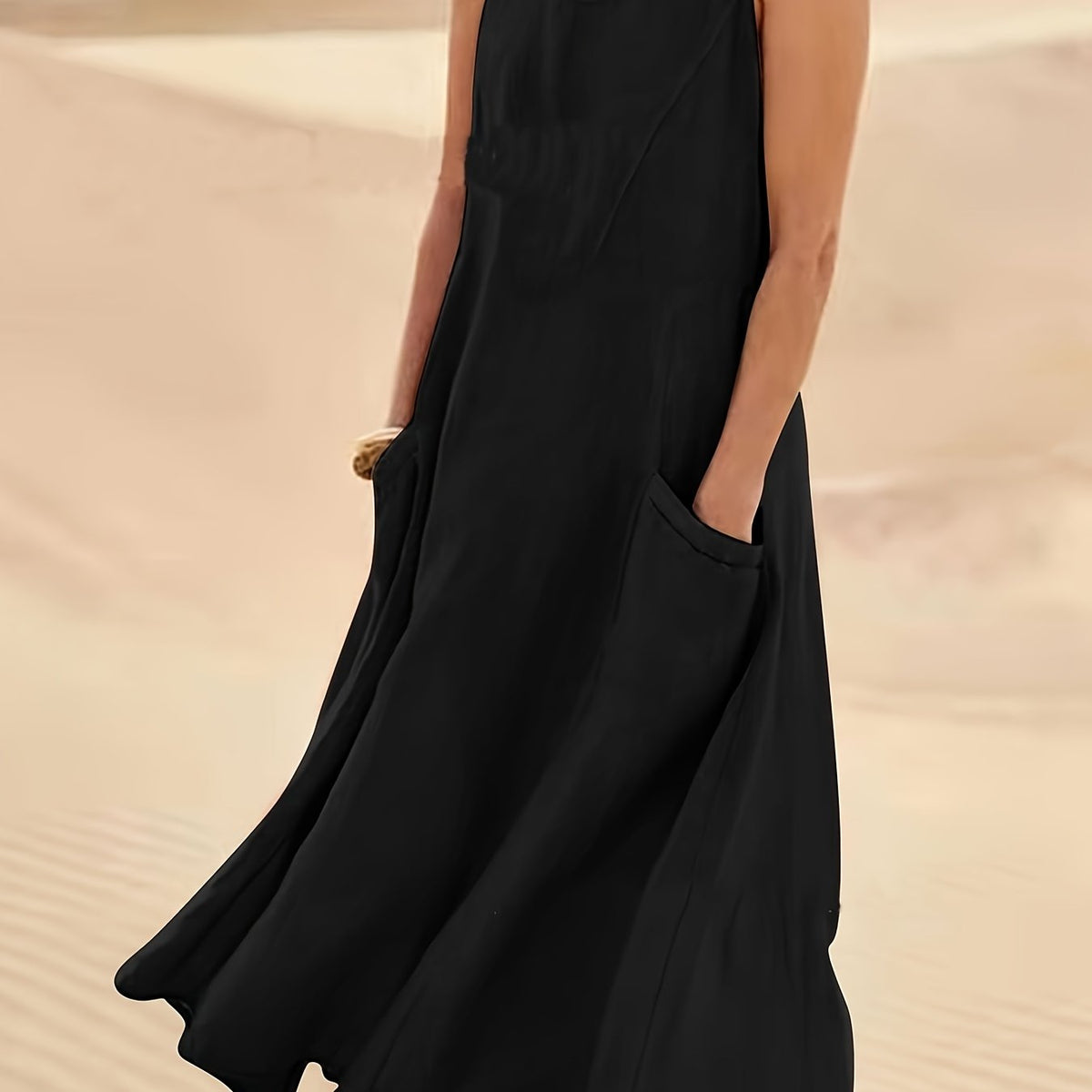 Abigail | Casual Summer Sleeveless Round Neck Women'S Maxi Dress