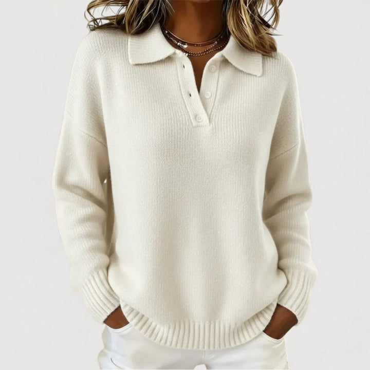 ISABEL – COMFORTABLE COLLARED KNITWEAR