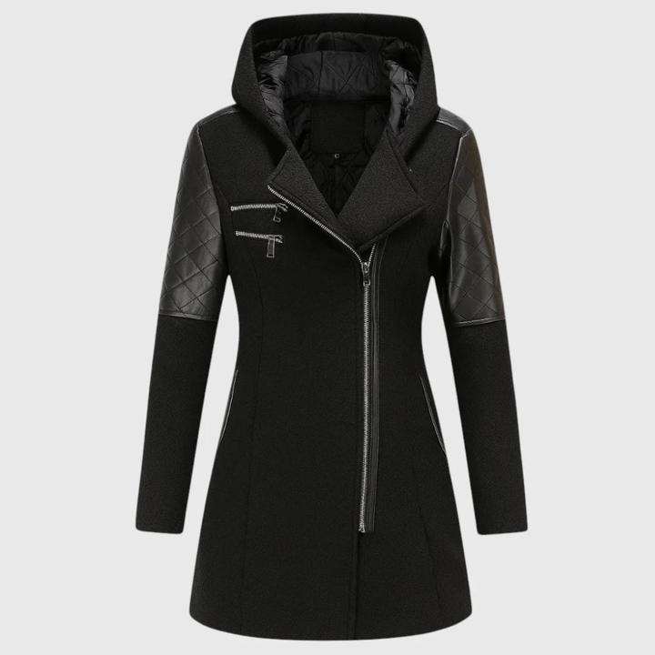 DANICA – QUILTED ZIPPERED COAT