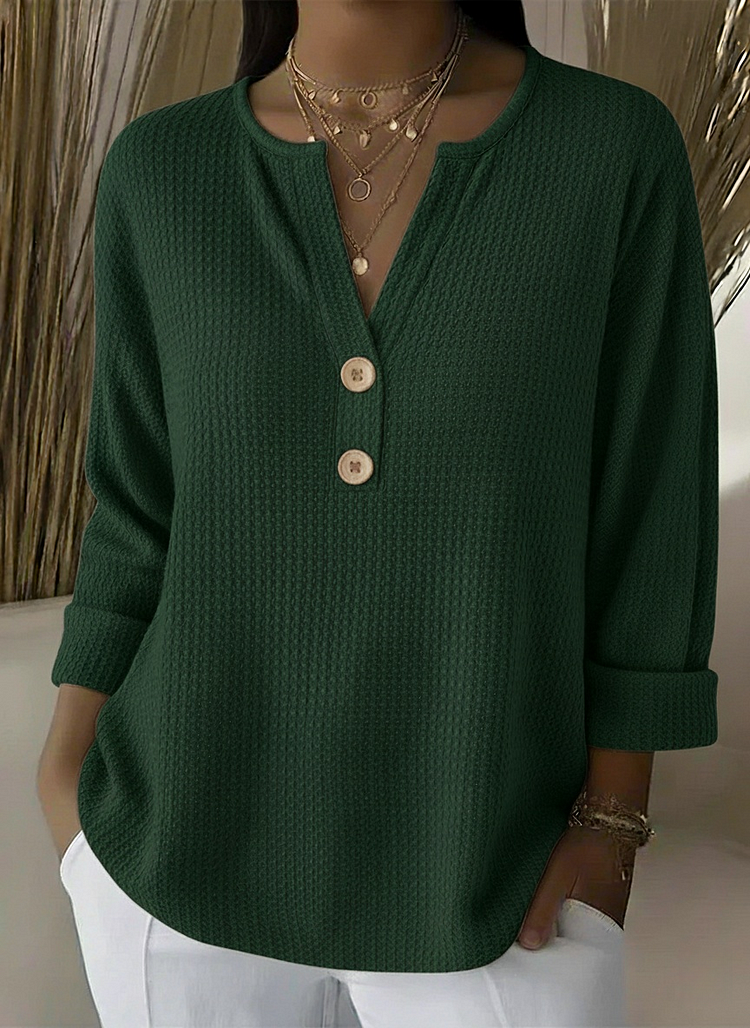 Mia | Henley Button Top