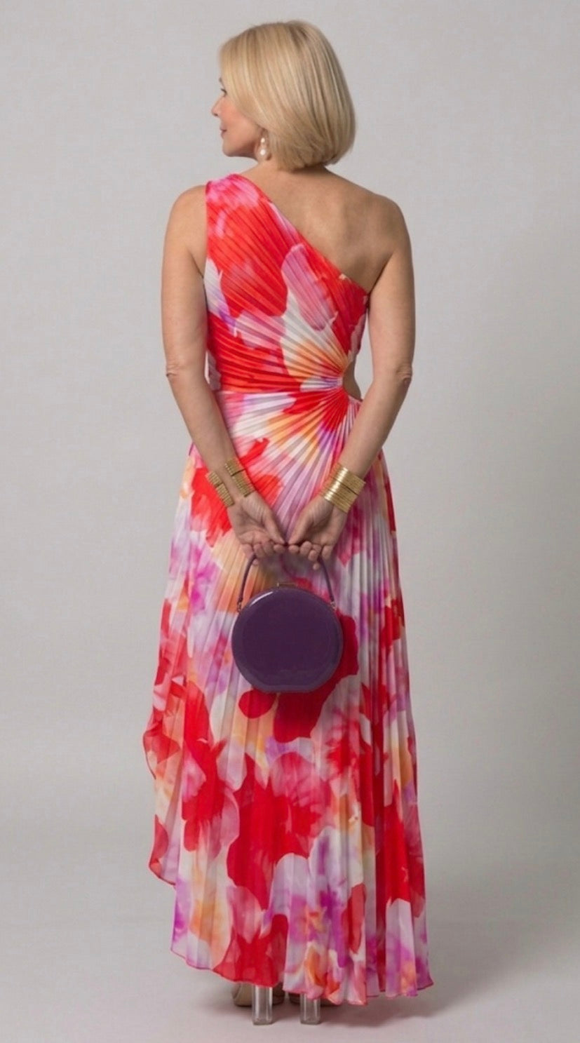 Hayes & Tate™  | Pleated One-Shoulder Dress