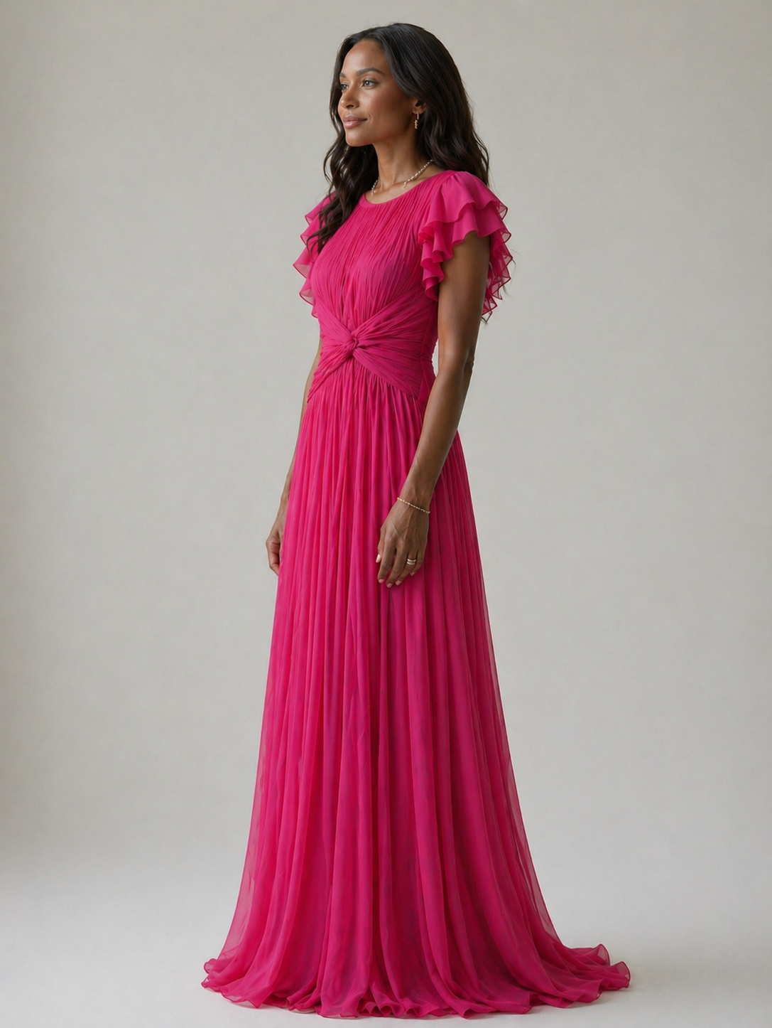 Hayes & Tate™  | Pleated Evening Dress