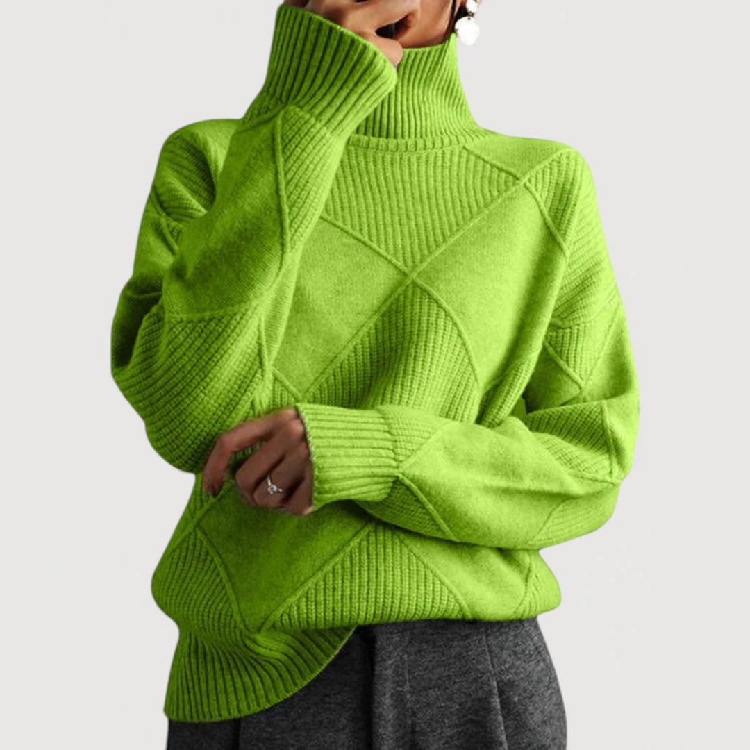 Courtney – Turtleneck Knit Sweater