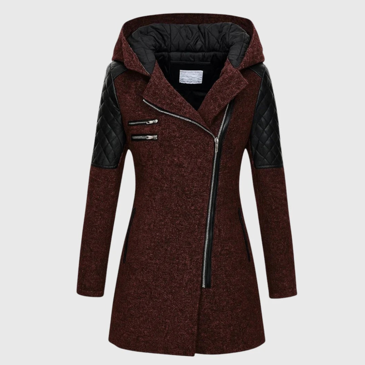 DANICA – QUILTED ZIPPERED COAT