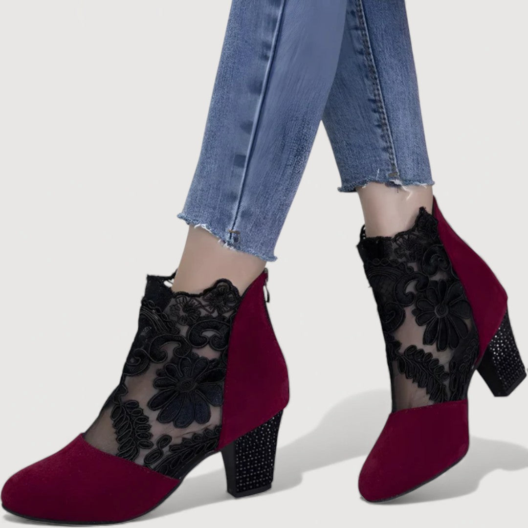 ZARIAH – Chic Lace Heeled Shoes