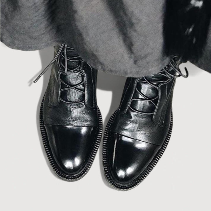 ELAINE – Laced Ankle Boots
