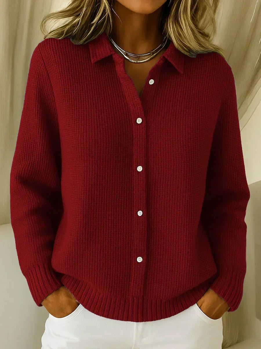 KATRINA™ | Textured Knit Button Cardigan