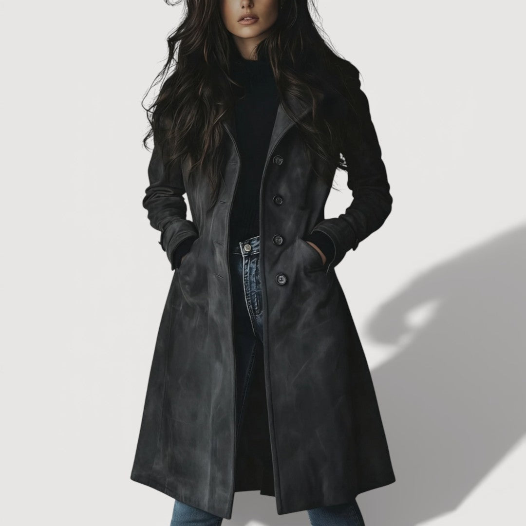 Carmen Suede Trench Coat