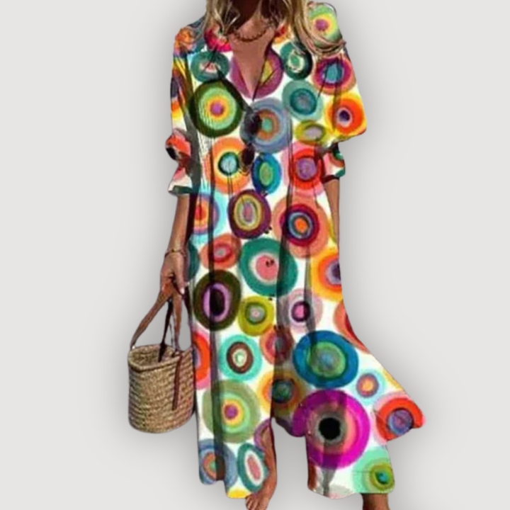 SERENA – FLOWER PRINT MAXI DRESS