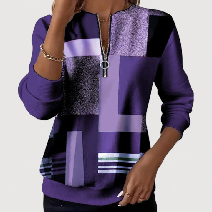 ELISIA – COMFORTABLE ZIP-UP SWEATER