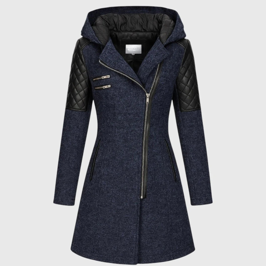 DANICA – QUILTED ZIPPERED COAT