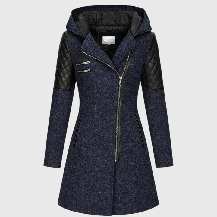 DANICA – QUILTED ZIPPERED COAT