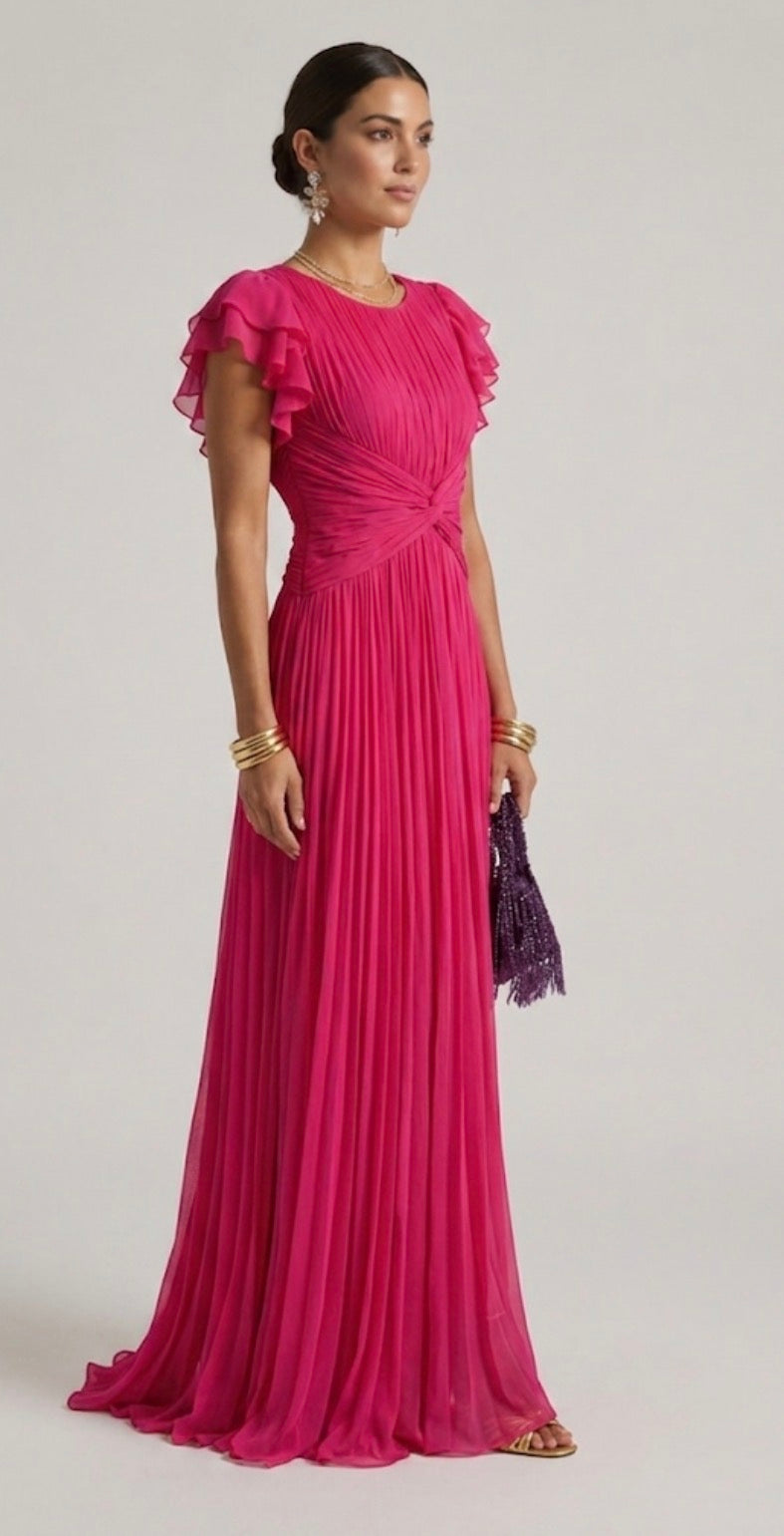 Hayes & Tate™  | Pleated Evening Dress