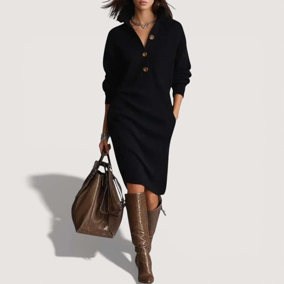 ALESSIA – COMFORTABLE KNIT DRESS