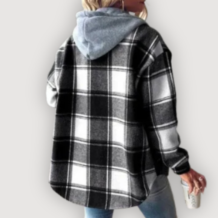 ROWAN – CHECKERED HOODIE JACKET